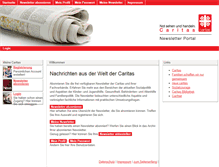 Tablet Screenshot of meine-caritas.de